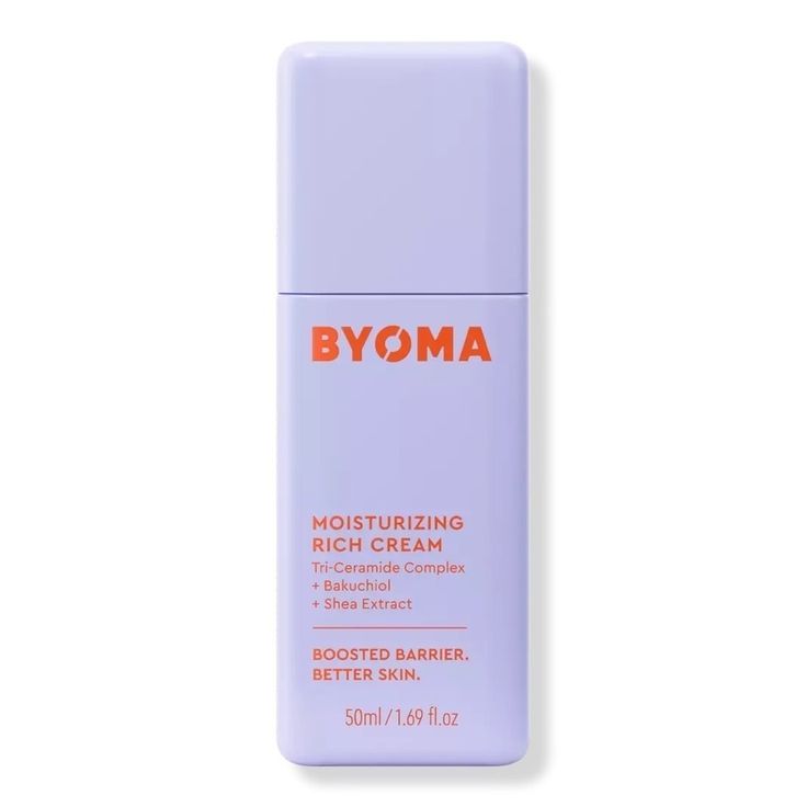 Byoma's Deeply Moisturizing Rich Cream Melts Into Skin To Intensely Hydrate + Improve Texture For Plump, Supple Results + A Stronger Skin Barrier. Vegan Clean Ingredients Cruelty Free Sustainable Packaging Brand Byoma Moisturizing, Byoma Skincare, Sephora Skin Care, Vegan Clean, Glow Skin, Pretty Skin Care, Skin Care Items, Pretty Skin, Daily Moisturizer