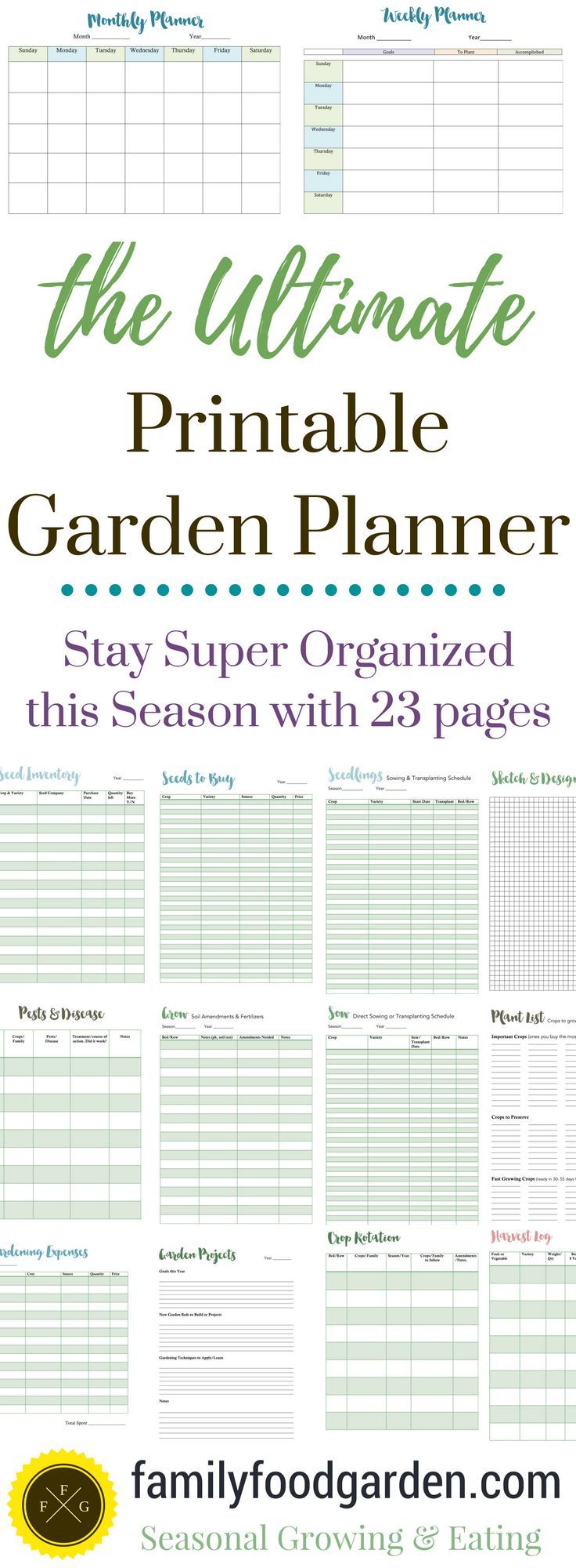 the ultimate printable garden planner is here