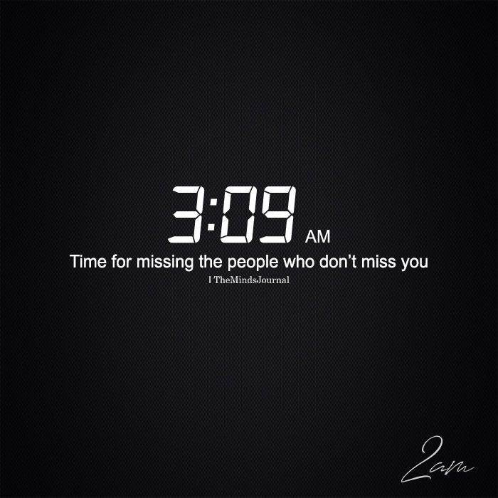 the time for missing the people who don't miss you is 3 30 pm