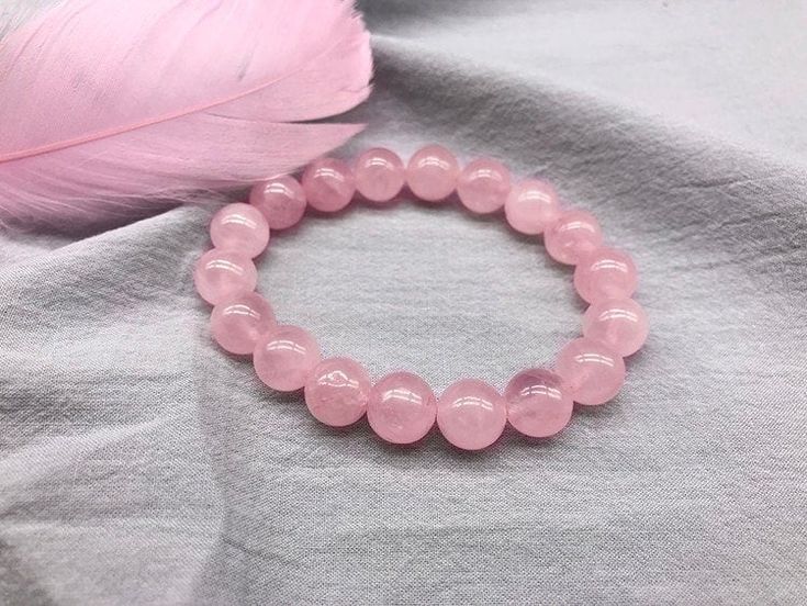 Rose Powder, Rose Quartz Bracelet Beads, Bracelet Couple, Rose Quartz Bracelet, Rose Quartz Beads, Rose Quartz Stone, Crystal Beads Bracelet, Natural Stone Bracelets, Elastic Bracelet