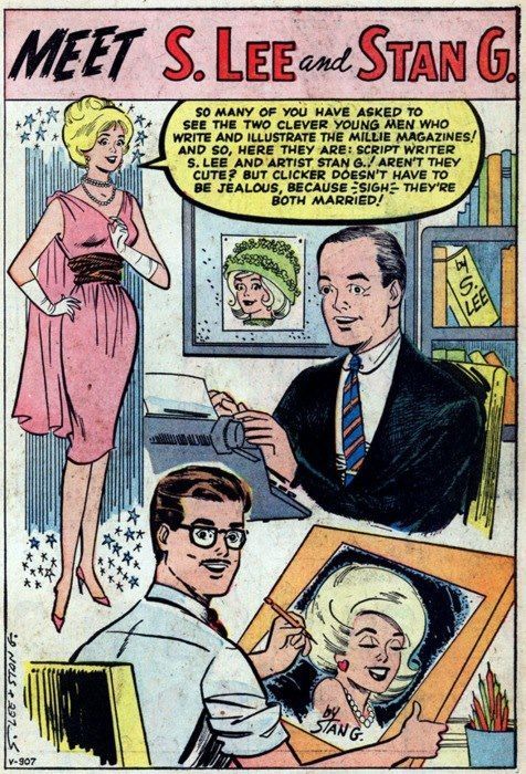 an old comic book with a man and woman talking to each other