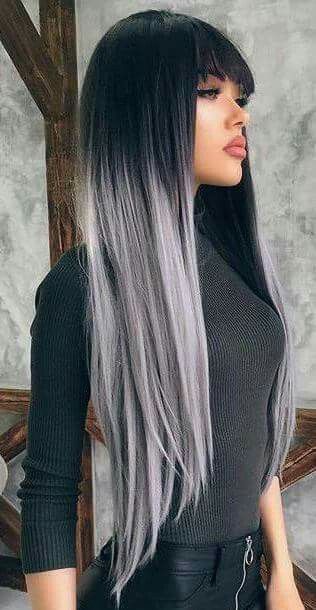 Like what you see? Follow me for more: @uhairofficial Hair Color Ideas Silver, Grey Ombre Hair, Perfect Hair Color, Blonde Hair Extensions, Hair Frizz, Dark Blonde Hair, Body Wave Hair, Long Black Hair, Haircuts For Long Hair