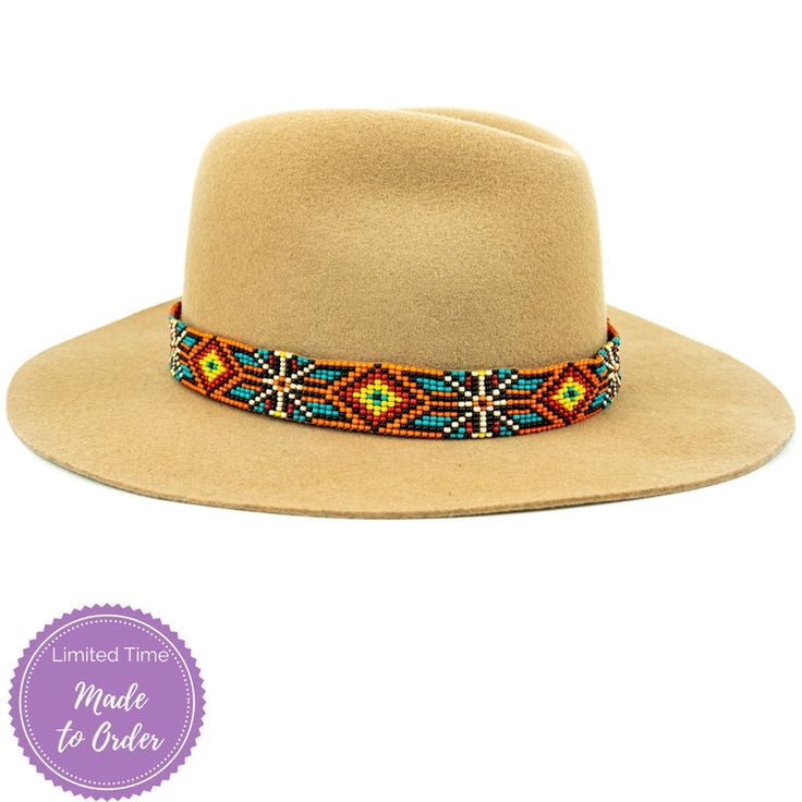 Price includes a Lola Sambboho hat & a Maui hatband. Save 10% with this bundle. Select hat size. Hatband is one size fits all. Hatband is removable.  An iconic must-have Fedora hat that will never get out of fashion. Sambboho's Lola hat has a soft brim and indented crown. A chic piece to be worn at all seasons of t Bohemian Beige Felt Hat For Country Events, Adjustable Brown Mini Hat With Flat Brim, Bohemian Summer Felt Hat For Rodeo, Multicolor Bohemian Hat, One Size Fits Most, Handmade Bohemian Felt Hat For Rodeo, Bohemian Brown Felt Hat For Summer, Bohemian Brown Felt Hat For Festival, Bohemian Brown Hat One Size Fits Most, Bohemian Multicolor Adjustable Hat