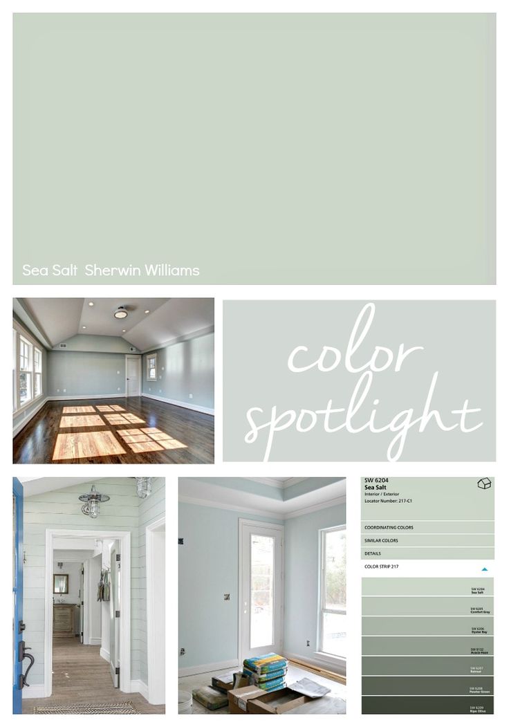 the interior paint colors are light green and white