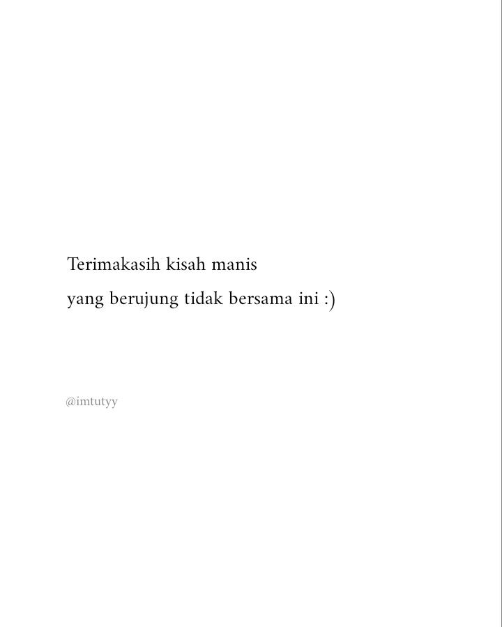 there is a white sheet with the words ternadash kash manns yang beruung tidak bersama ini