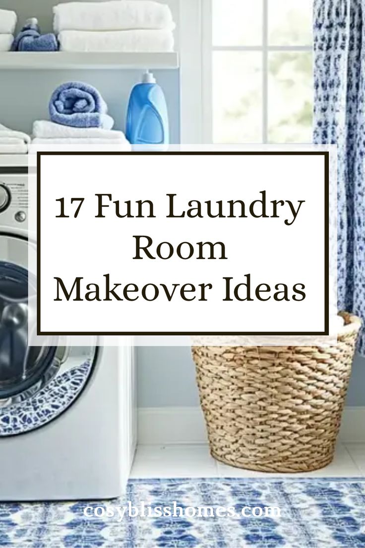 Is your laundry room stuck in the past? Spice it up with these 17 exciting décor ideas that bring life and charm to this often-overlooked space. Discover creative storage solutions, stylish paint colors, and trendy textiles that effortlessly blend functionality and design. From chic organizers to easy DIY projects, there are plenty of ways to transform your laundry area into a stylish retreat. Let these ideas inspire you to create a laundry room you actually enjoy spending time in. Explore fun tips to boost both aesthetics and productivity! How To Paint Laundry Room Cabinets, Laundry Room Design Diy, Laundry Room Staging To Sell, Paint Ideas For Laundry Room, Laundry Room On A Budget Diy, Redo Laundry Room Diy, Laundry Closet Decor Ideas, Laundry Countertop Decor, Inexpensive Laundry Room Makeover