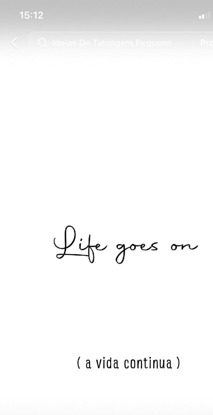 a black and white photo with the words life goes on in cursive writing