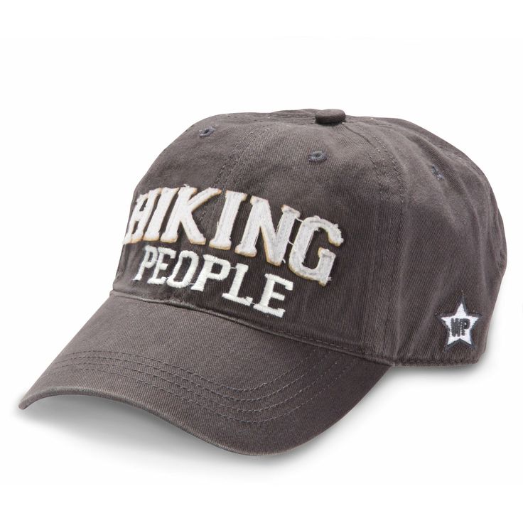 PREMIUM QUALITY: Hat, made from 100% high-quality cotton, comes packaged in a plastic polybag with a hang tag. A strap at the back of the hat allows for adjusting. IN-HOUSE DESIGN: "Hiking People" text is embroidered and sewn-in with a frayed edge, as is the We People logo on the side of the hat. The brim features screen-printed text showing the "Hiking People" logo. CARE INSTRUCTIONS: Wash by hand only with a damp cloth. Set out in the sun to dry. Cotton Trucker Hat For Outdoor Activities, Cotton Baseball Cap For Outdoor Activities, Adjustable Cotton Snapback Hat For Outdoor Activities, Cotton Visor Hat For Outdoor Activities, Adjustable Cotton Baseball Cap For Outdoor, Cotton Snapback Hat For Travel, Adjustable Dad Hat With Embroidered Logo For Outdoor, Travel Letter Print Baseball Cap, Travel Cap With Letter Print