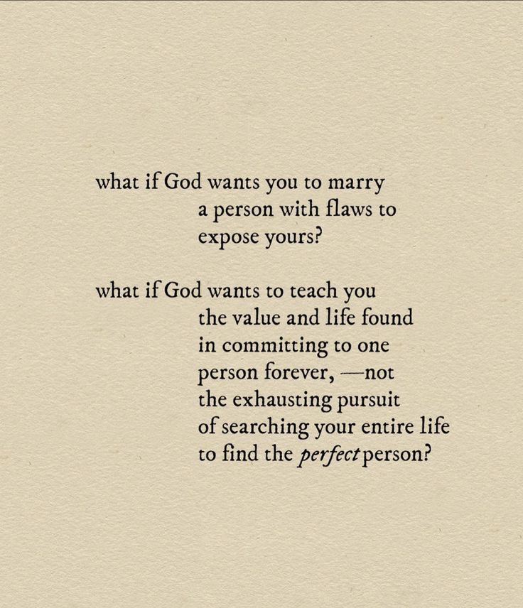 a poem written on paper with the words what if god wants you to marry a person with