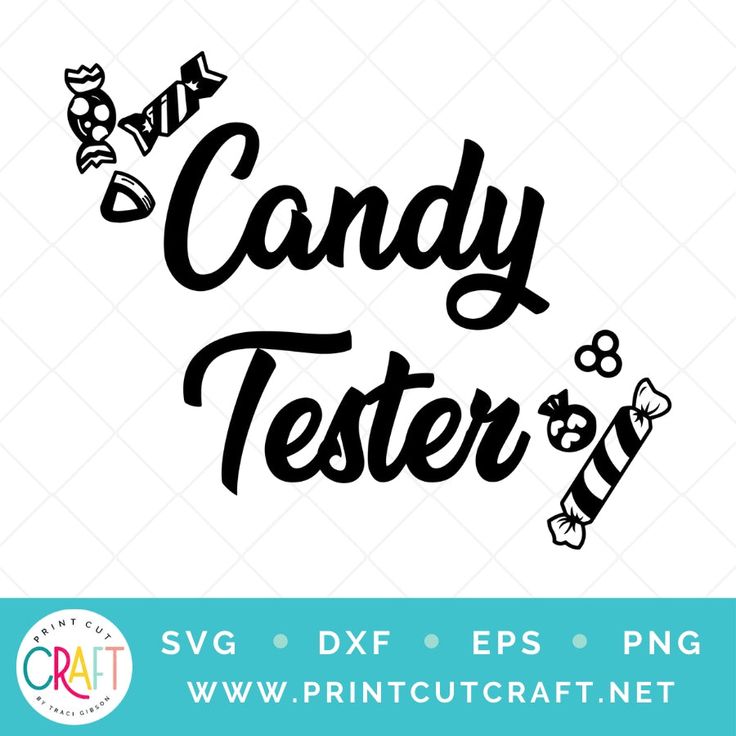 candy tester svg cut file