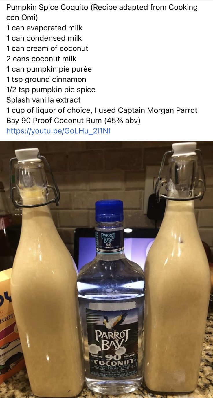 two bottles of liquid sitting on top of a counter next to each other with information about the ingredients