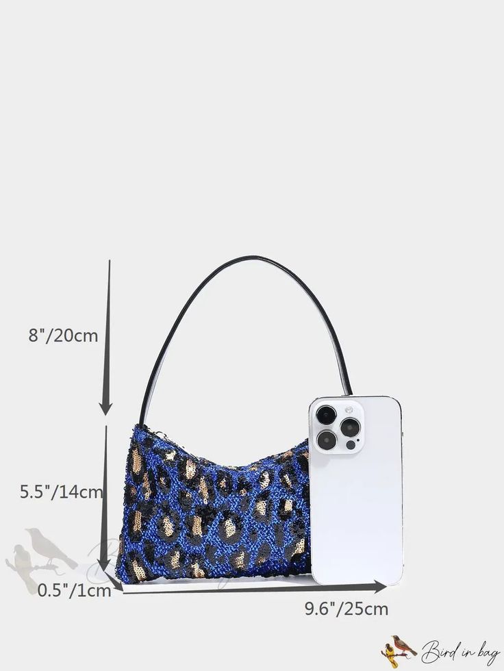 Bird in Bag - Elegant Beaded Decoration Zipper Closure Sexy and Fashionable Style Handbag for Party Elegant Party Shoulder Bag With Zipper Closure, Chic Sequins Shoulder Bag For Night Out, Trendy Party Bags With Sequins, Rectangular Shoulder Bag With Sequins For Night Out, Rectangular Sequin Shoulder Bag For Night Out, Trendy Beaded Evening Bag, Summer Party Shoulder Evening Bag, Summer Party Beaded Bag, Summer Party Beaded Bags