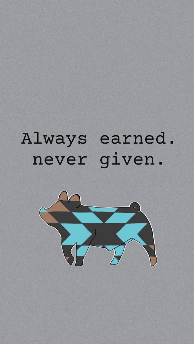 a bear with an arrow on it's back and the words, always earning never given