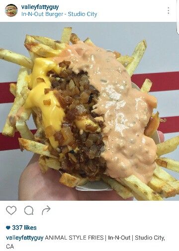 a hand holding a large hamburger covered in cheese and fries