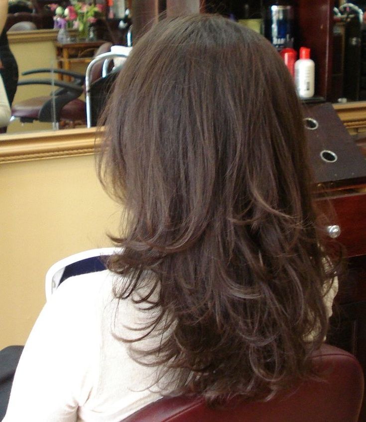 Wolfcut To Show Hairdresser, Medium Length Layered Brown Hair, Hair Salon Hairstyles, Layered Haircut Thick Hair, Wolf Cut Long Wavy Hair Round Face, V Haircut For Medium Hair With Layers, Monica Hair, Hairstyle Ideas For Long Hair, Prom Hairstyle Ideas