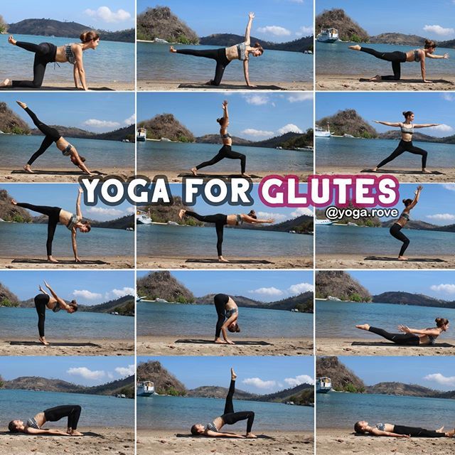 a woman doing yoga poses on the beach