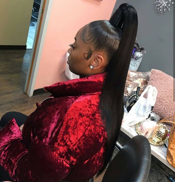 High Straight Ponytail Hairstyles, Long High Ponytail, Slicked Ponytail, Genie Ponytail, Long Ponytail Hairstyles, Extended Ponytail, Hairstyles Formal, Pretty Ponytails, Black Hair Updo Hairstyles