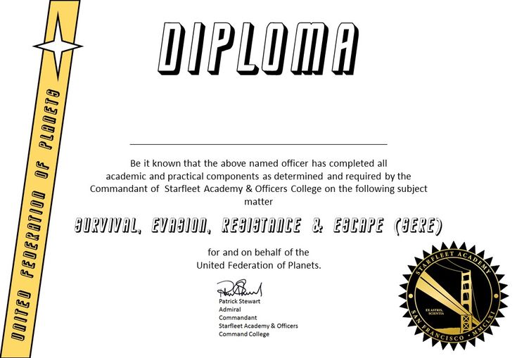 the diploma is being displayed for students to use