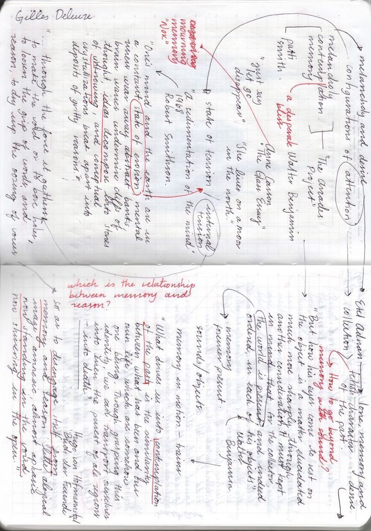 two handwritten papers with red ink on white paper, each containing different types of writing