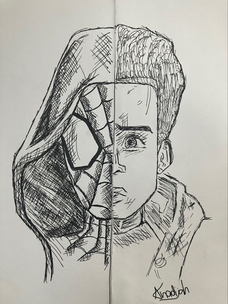 #spiderman #milesmorales #drawing Miles Morales Spiderman Drawing, Spiderman Drawing Easy, Spiderman Sketches, Hellboy Tattoo, Spiderman Painting, Avengers Drawings, Image Spiderman, Spiderman Drawing, Spiderman Art Sketch