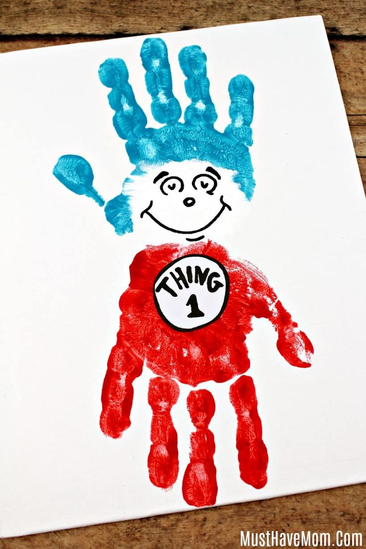 a handprint with the number 1 on it and an image of a person's hand