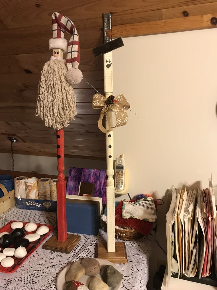 a table topped with lots of different types of crafts and decorating items on top of it