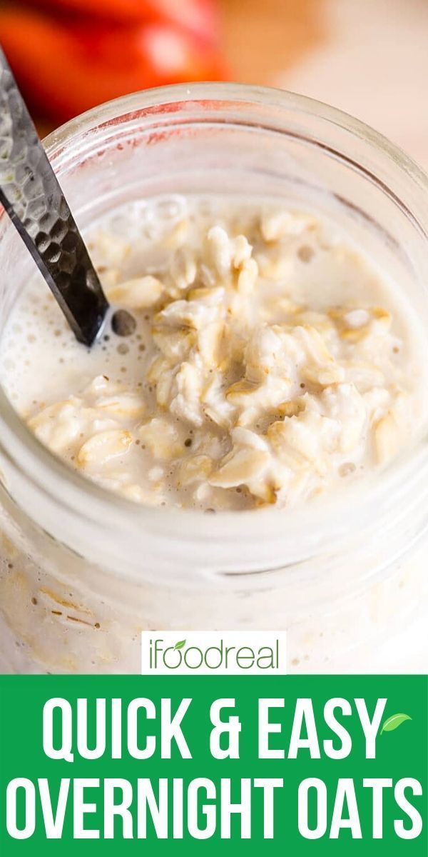 a jar filled with oatmeal sitting on top of a table