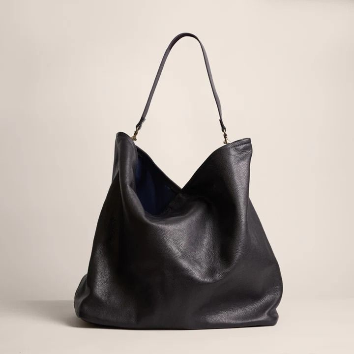 XL Jane - Slouch Bag - Leather Black – Parker Thatch Chic Bucket Bag With Leather Lining For On-the-go, Designer Double Handle Hobo Bag For Everyday, Designer Everyday Hobo Tote Bag, Designer Hobo Tote Bag For Everyday, Designer Everyday Hobo Shoulder Bag, Designer Hobo Bag With Leather Handles For Everyday, Designer Hobo Bag For Everyday, Designer Soft Leather Hobo Bag For Everyday, Luxury Everyday Hobo Shoulder Bag