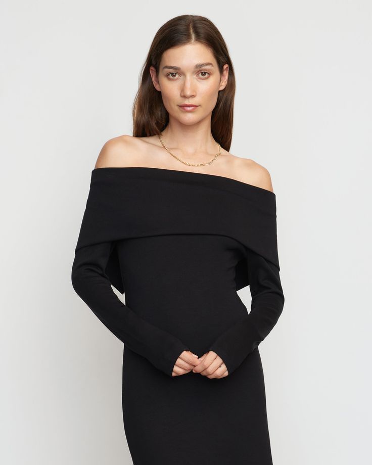 A sleek, design-forward take on the essential maxi dress — Morgan features a flattering foldover off-shoulder neckline and cozy long sleeves. We love to wear this piece to make a chic statement for any upcoming events. See below for our general Size Guide and available measurements Made of 38% rayon, 38% modal, 18% nylon, and 6% spandex Machine wash cold and lay flat to dry Soft Jewelry, Morgan Dress, Gold Plated Chains, Chain Link Necklace, Link Necklace, Upcoming Events, Jersey Dress, Chain Link, Off Shoulder