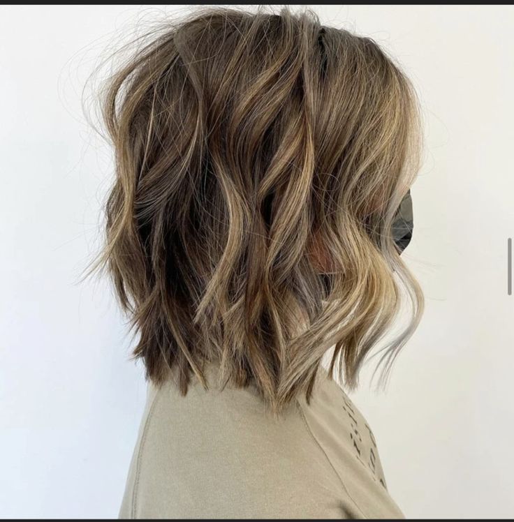 shoulder length hair cut Shoulder Length Ashy Brown Hair, Above Shoulder Hair With Layers, Fun Shoulder Length Haircut, Short Hair Mom Style, Brown Shoulder Length Hair With Layers, Shoulder Length Hair With Glasses, Medium Length Haircut For Fine Hair 2024, Over The Shoulder Haircut, Shoulder Length Dark Blonde Hair