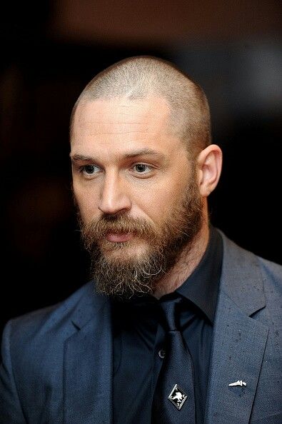 Child 44 premiere 4/16/15 Tom Hardy Tom Hardy Beard, Tom Hardy Variations, Groomed Beard, Beard Images, Bald Men With Beards, Long Beard Styles, Bald Men Style, Beard Styles Short, Bald With Beard