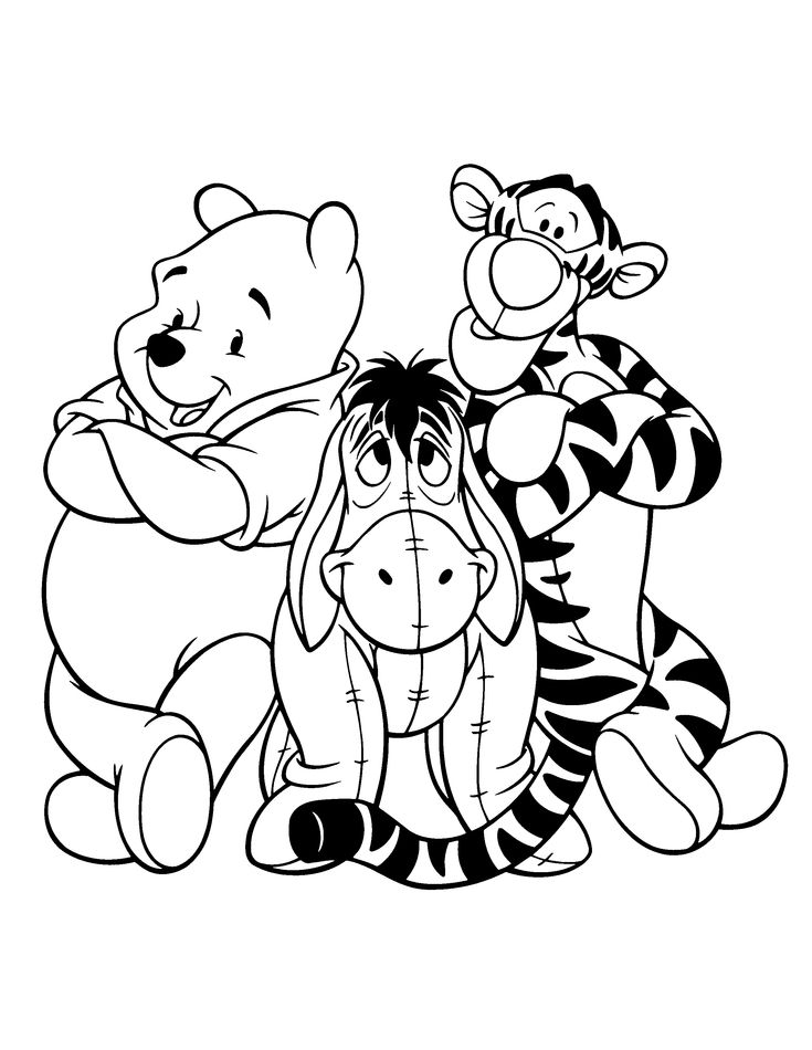 winnie the pooh and tigger from winnie the pooh coloring pages for kids