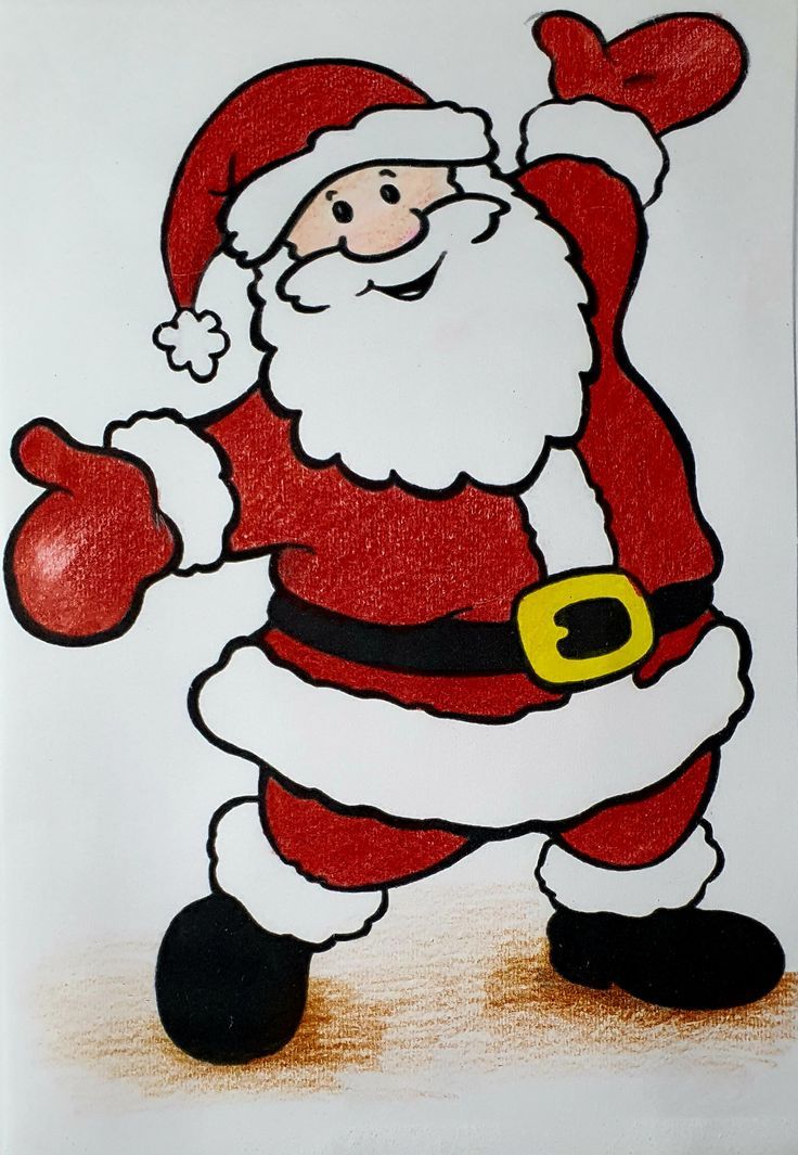 How to colour santa claus for Kids || Santa Claus Drawing || Christmas Drawing with colour pencils | Easy Santa Drawing, Santa Claus Drawing Easy, Christmas Decorations Drawings, Christmas Drawings For Kids, Santa Claus Drawing, New Year's Drawings, Santa Claus Crafts, Pop Up Christmas Cards, Xmas Drawing