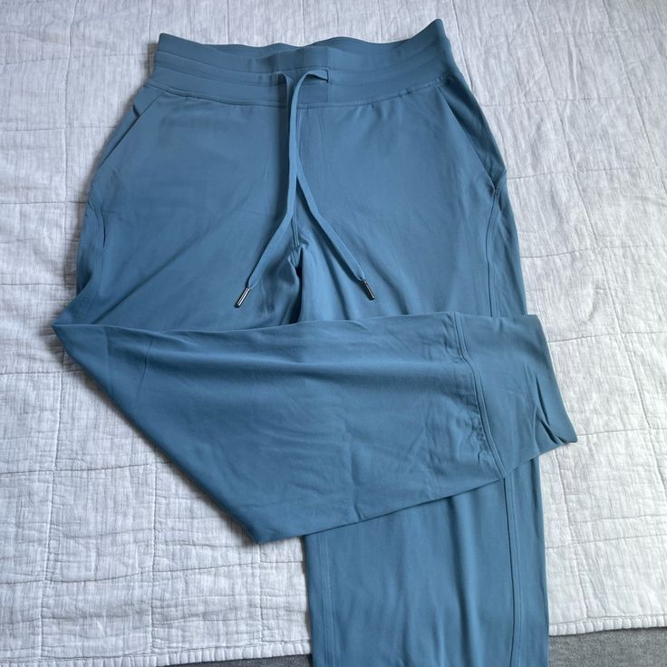 Ready To Rulu Jogger Crop Size 6 Utility Blue (Sold Out Color) New Without Tags Blue Sporty Lounging Activewear, Blue Sporty Activewear For Lounging, Sporty Blue Activewear For Lounging, Track Pants, Lululemon Athletica, Pant Jumpsuit, Pants For Women, Pants, Women Shopping