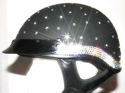 a helmet that has some lights on it