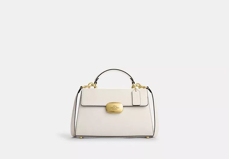 COACH® | Eliza Top Handle White Coach Bag, Sustainable Bag, Coach Outlet, Mini Handbags, Work Bags, Small Accessories, Handle Bag, Belt Bag, Coach Bags