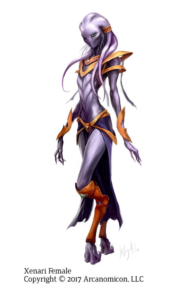 an image of a female character from the video game xenari - female by copyright @ 2011 arcromion, inc