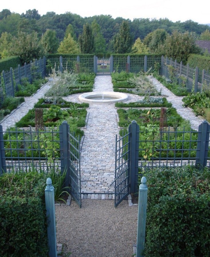 an outdoor garden with many plants and trees