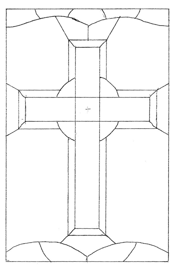 the design for a stained glass window