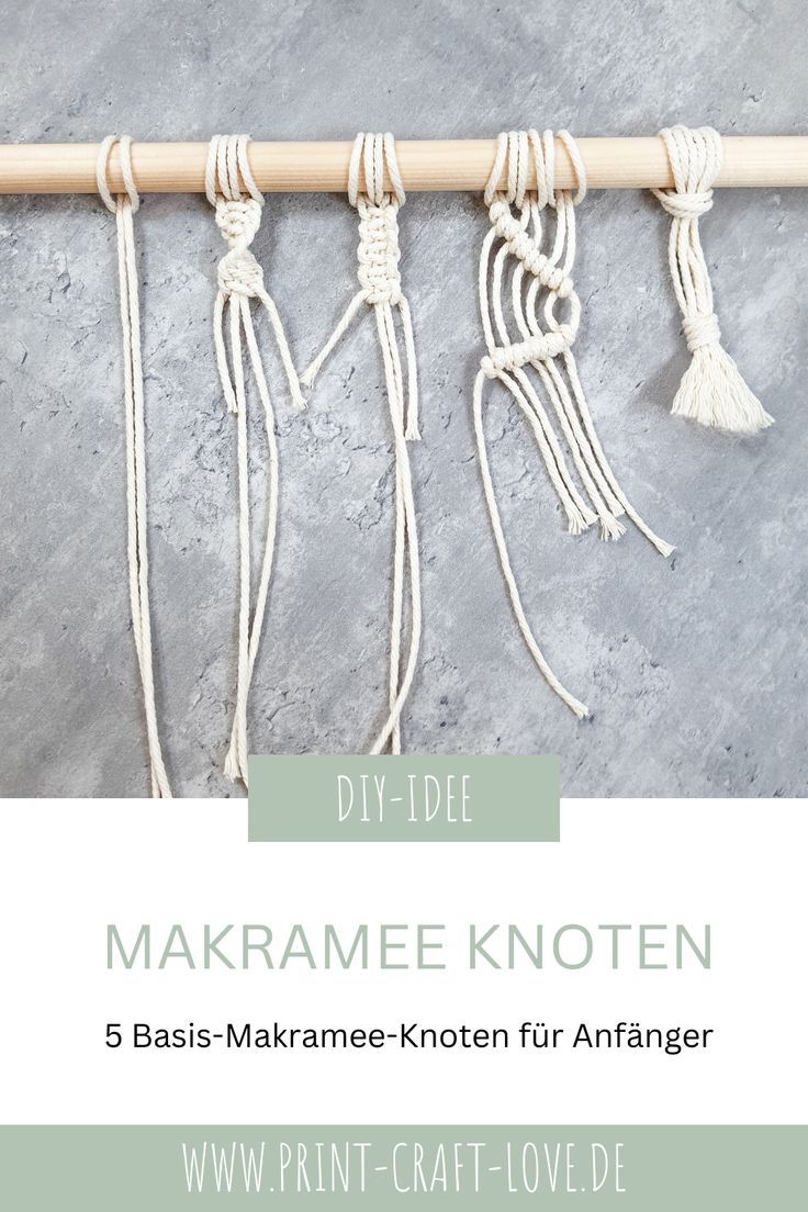 the instructions for making macrame knoten with paint - craft love on it