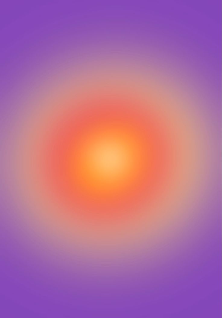 an orange and pink circular pattern on a purple background