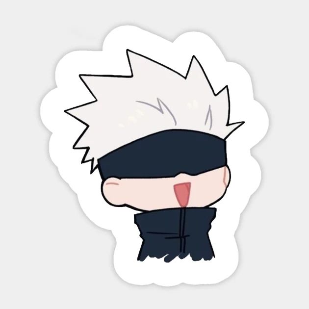 an anime character with white hair and black clothes, wearing a black outfit on his head