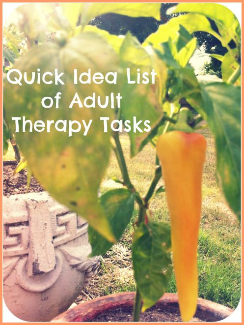 Quick Idea List of Adult Speech Therapy Tasks Task Ideas, Medical Slp, Occupational Therapy Assistant, Recreation Therapy, Speech Language Activities, Slp Activities, Cognitive Therapy, Speech Therapy Materials, Therapeutic Activities