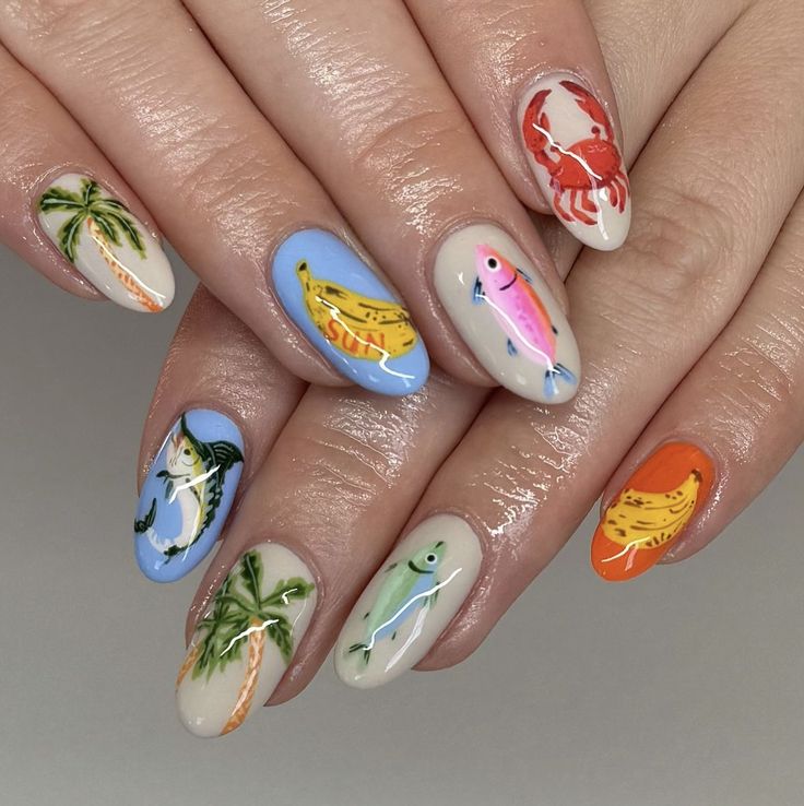 Japan Nail Art, Nail Vibes, Japan Nail, Nails Birthday, Themed Nails, Beachy Nails, Minimal Nails Art, Hello Nails, Hippie Nails