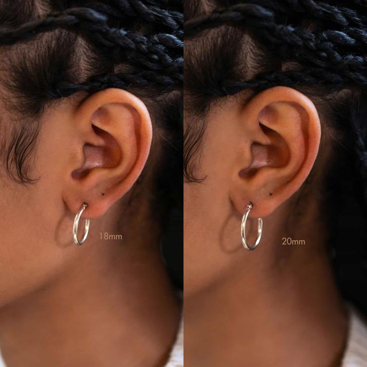 Classic Sterling Silver hoop earrings that elegantly hang from your ear. Easy to put on and take off. Great to pair with smaller Huggies.| Lead and Nickel free.Sold as a PAIR .925 Sterling Silver Thickness 1.3mm(0.05in) Latch closure #E572-15S Tarnish-resistant Hoop Cartilage Earrings In White Gold, Tarnish-resistant White Gold Hoop Cartilage Earrings, White Gold Tarnish-resistant Hoop Cartilage Earrings, Everyday Metal Hoop Cartilage Earrings, Nickel-free Small Hoop Earrings In White Gold, Classic Round Hypoallergenic Hoop Earrings, Classic Hypoallergenic Round Hoop Earrings, Classic Hypoallergenic Hoop Earrings, Minimalist Hypoallergenic Hoop Jewelry