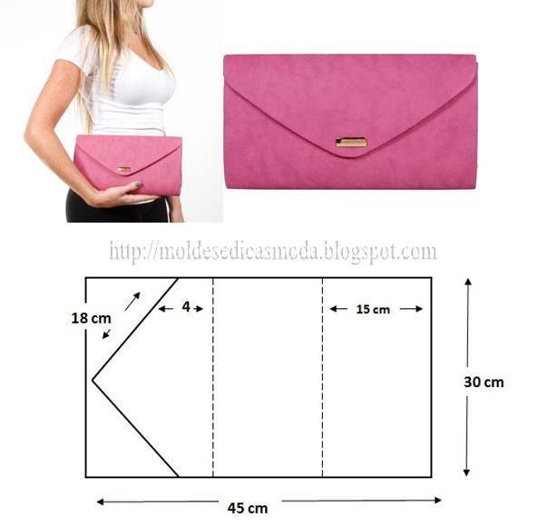 a woman is holding a pink purse and measurements for the size of her handbag