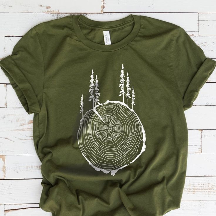 Tree Shirts, Sweater Graphic, Forest Brown, Idee Cricut, Creative T Shirt Design, Tree Ring, Tree Graphic, Shirt Design Inspiration, Nature Shirts