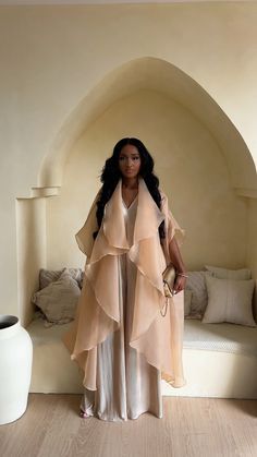 Loose Elegant Dress, Sunray Fabric Styles Two Piece For Women, Tika Sumpter Style, Winter Wedding Guest Outfit Black Women, Modest Resort Wear, Ethereal Style Clothing, What To Wear To The Ballet, Jumpsuit Designs For Women, Sunray Fabric Styles