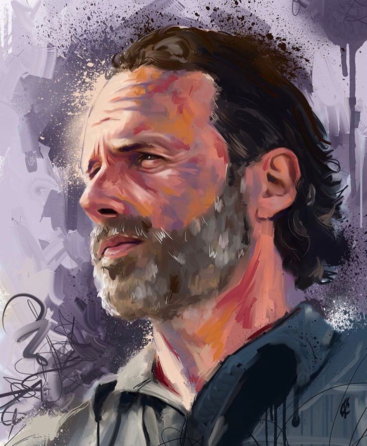 The walking dead fanart Walking Dead Drawings, Neon Art Painting, Walking Dead Art, Walking Dead Zombies, Dead Zombie, Andrew Lincoln, Rick Grimes, Sketches Easy, Neon Art