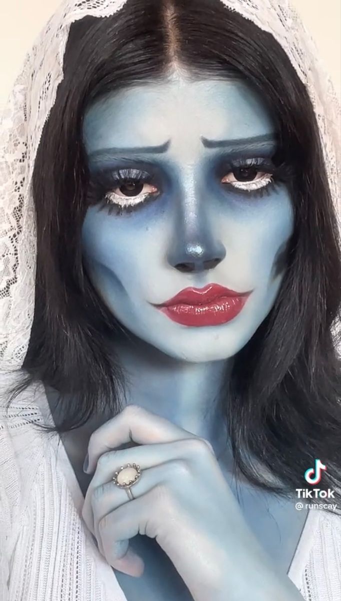 The Crops Bride, Emily Makeup Corpse Bride, Corpse Bride Face Paint, Corpse Bride Makeup Halloween, The Corpse Bride Makeup, Emily Corpse Bride Makeup, Emily The Corpse Bride, Corpse Bride Makeup, Bride Makeup Natural